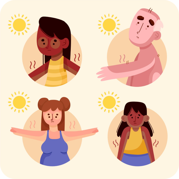 Bild von der Einwirkung von UV-Strahlung